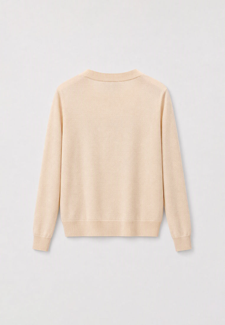 Soleil Impérial Embellished Knit Sweater