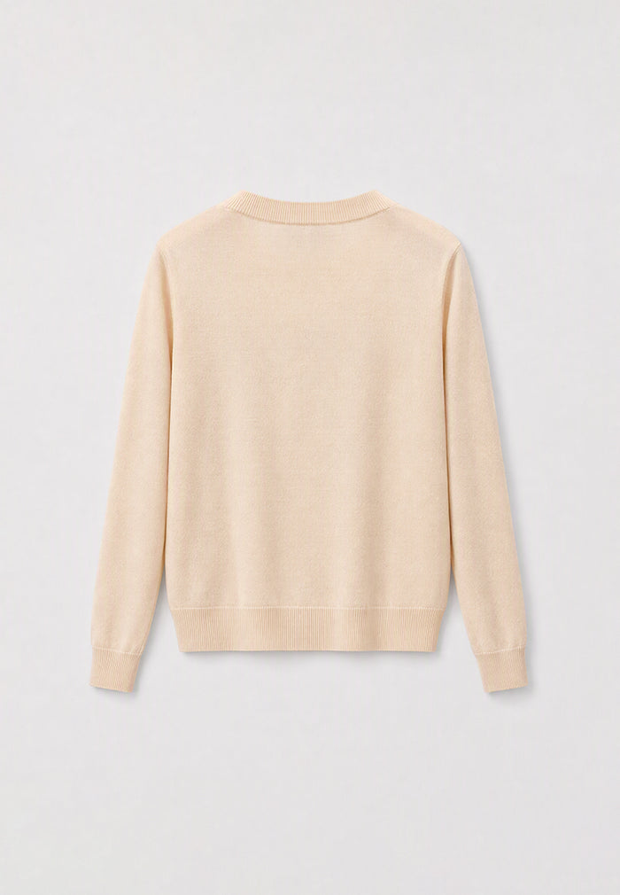 Soleil Impérial Embellished Knit Sweater