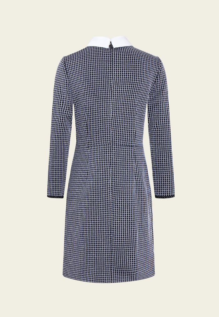 Gilded Edge Tweed Column Dress