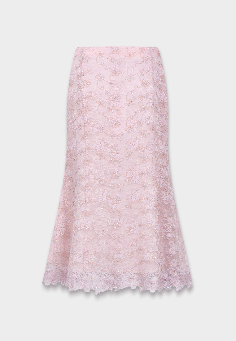 Rose Lace Élegance Skirt