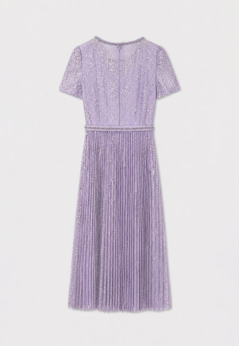 Lavande Florale Lumière Dress
