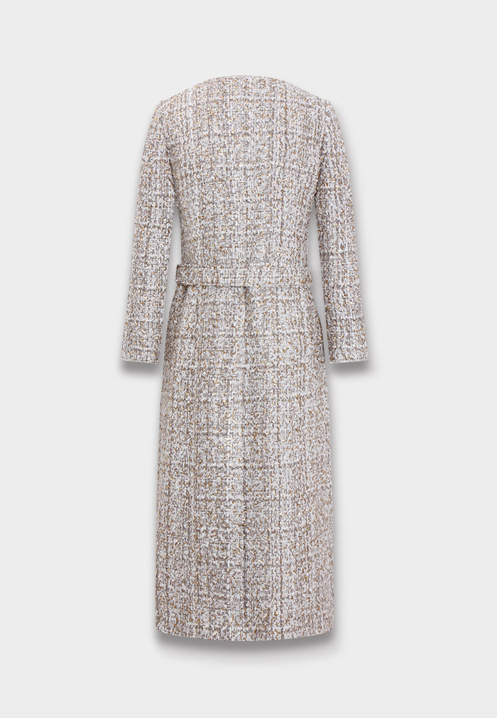 Champagne Bijou Tweed Robe