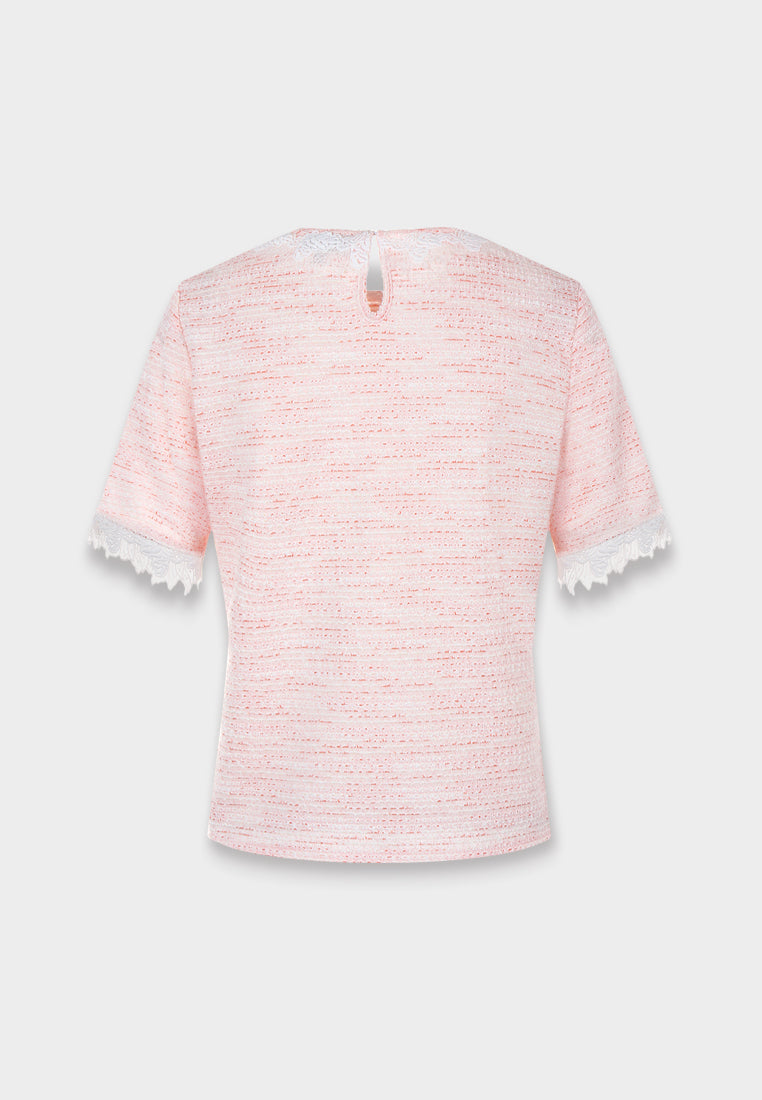 Knit Lace Trimmed Heritage Top