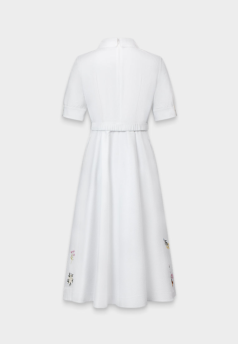 Chroma Blossom Brodé Dress