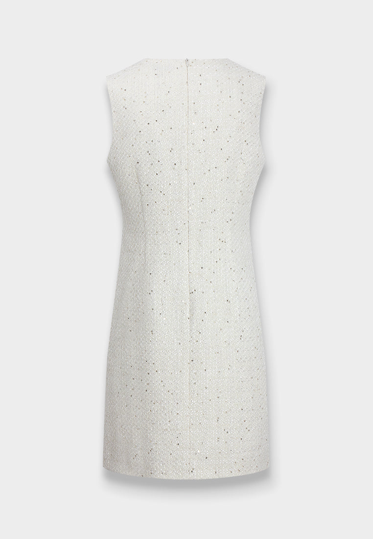 Clair Perle Pocket Tweed Dress