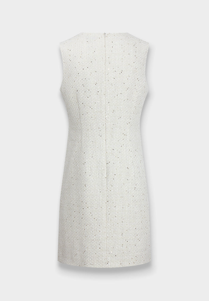 Clair Perle Pocket Tweed Dress