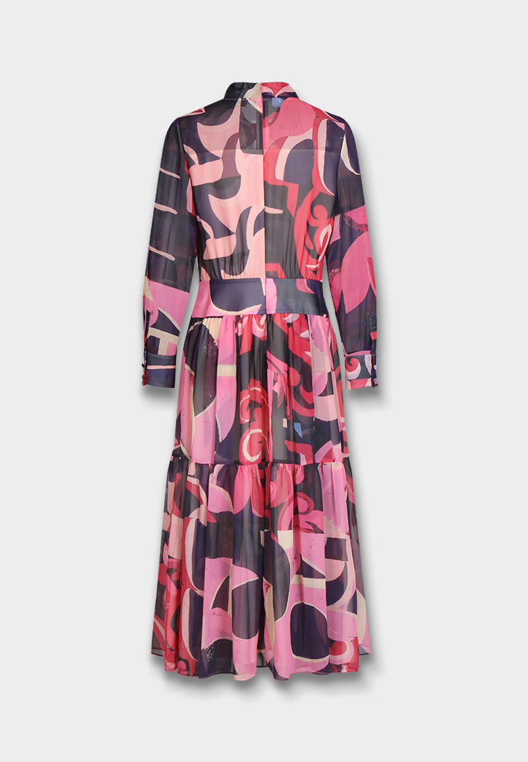 Aurora Flow Midi Dress