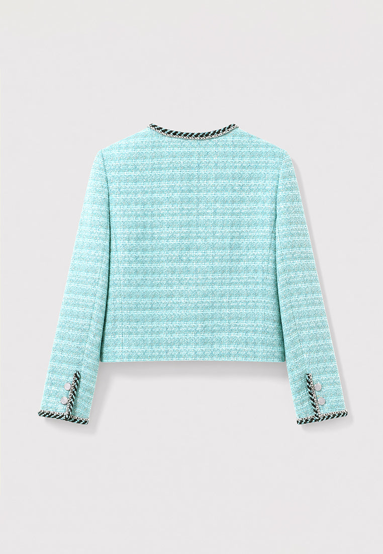 Turquoise Tweed Tresse Jacket
