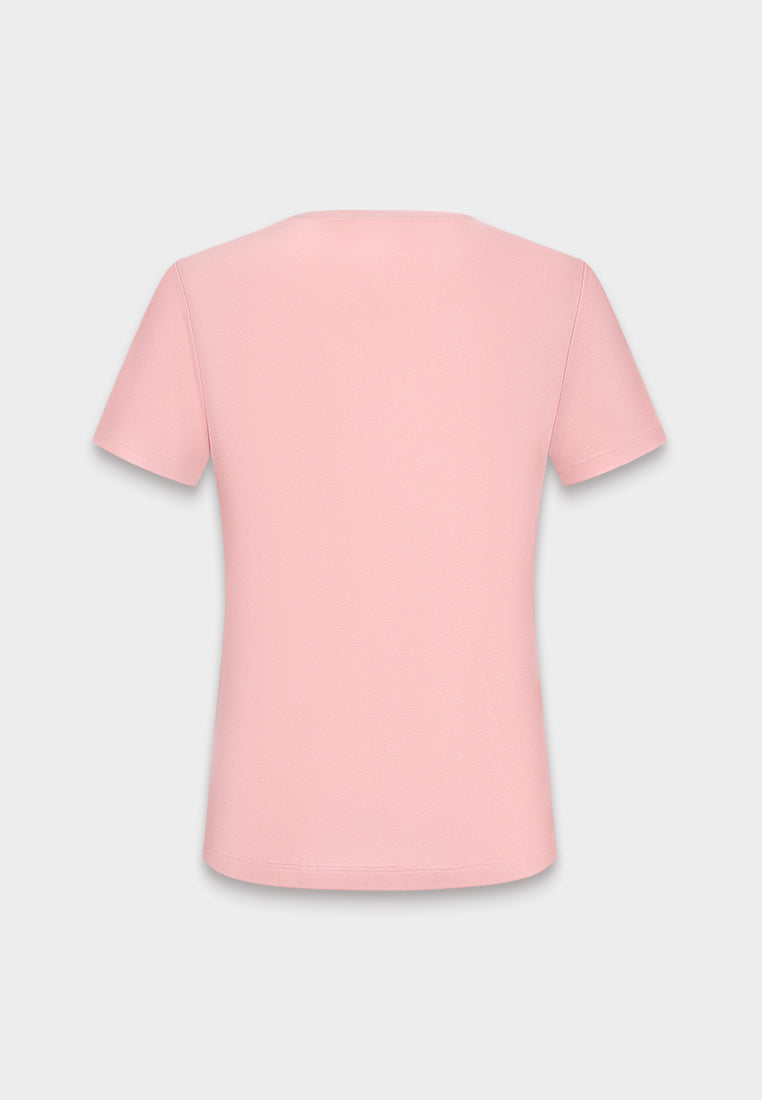 Floral Horse Embroidery T-Shirt
