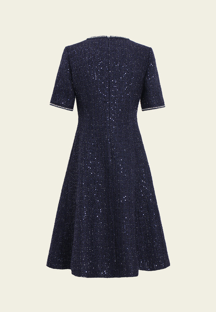 Éclat Contrast Sequin Dress