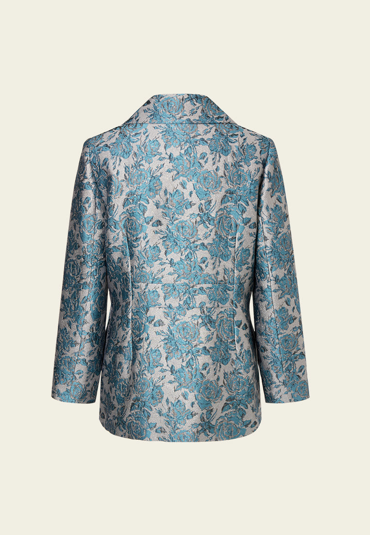 Prestige Floral Pattern Coat