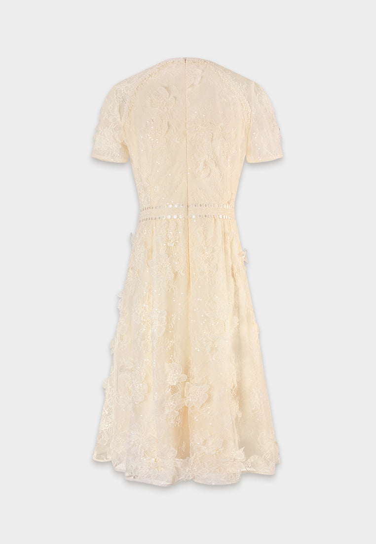 Crème Dentelle Lumière Dress