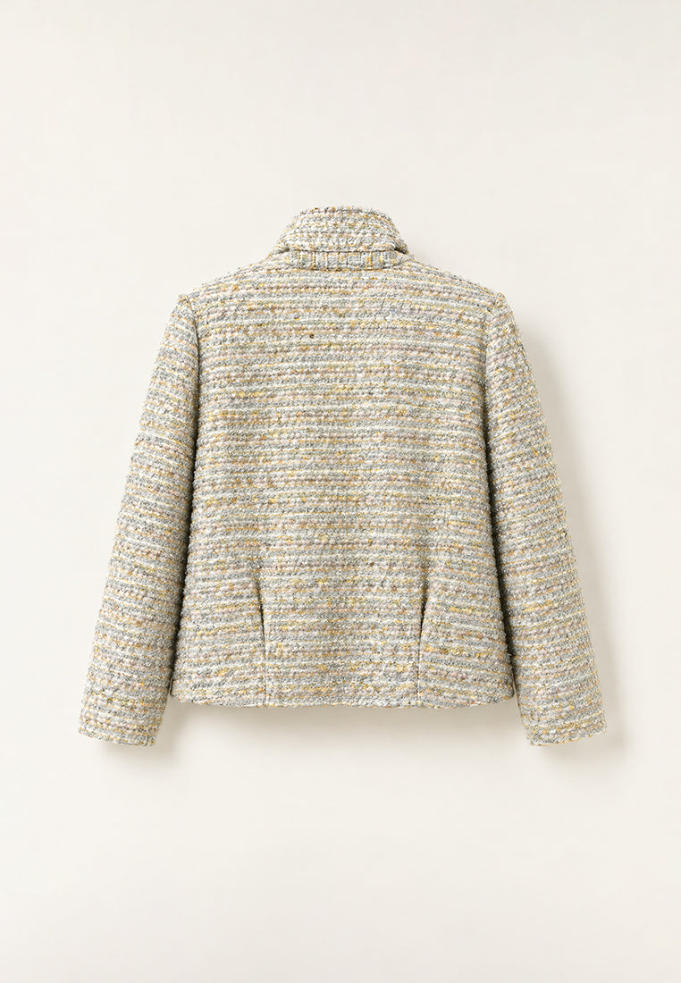 Perle Lumière Tweed Zip Jacket
