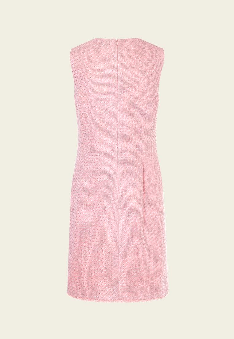 Lady Patch-pocket Sleeveless Dress