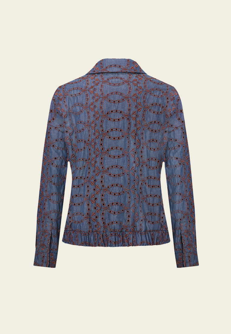 Scallop Hollow-Carved Jacket