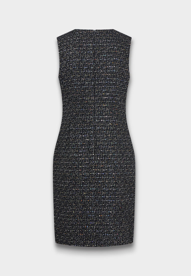 Noir Miroir Tweed Dress