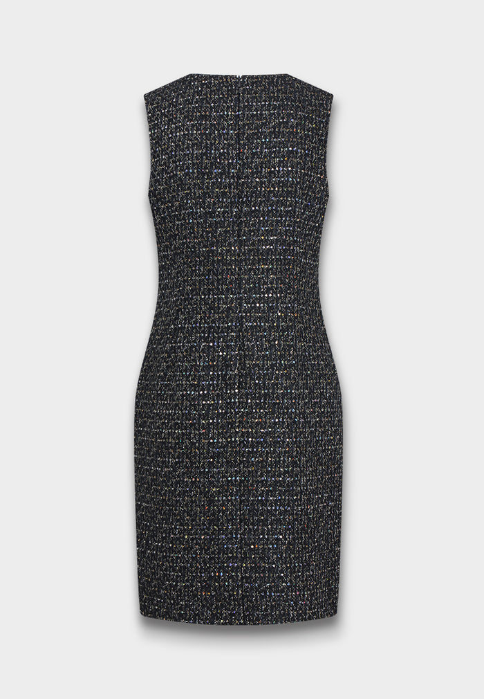 Noir Miroir Tweed Dress