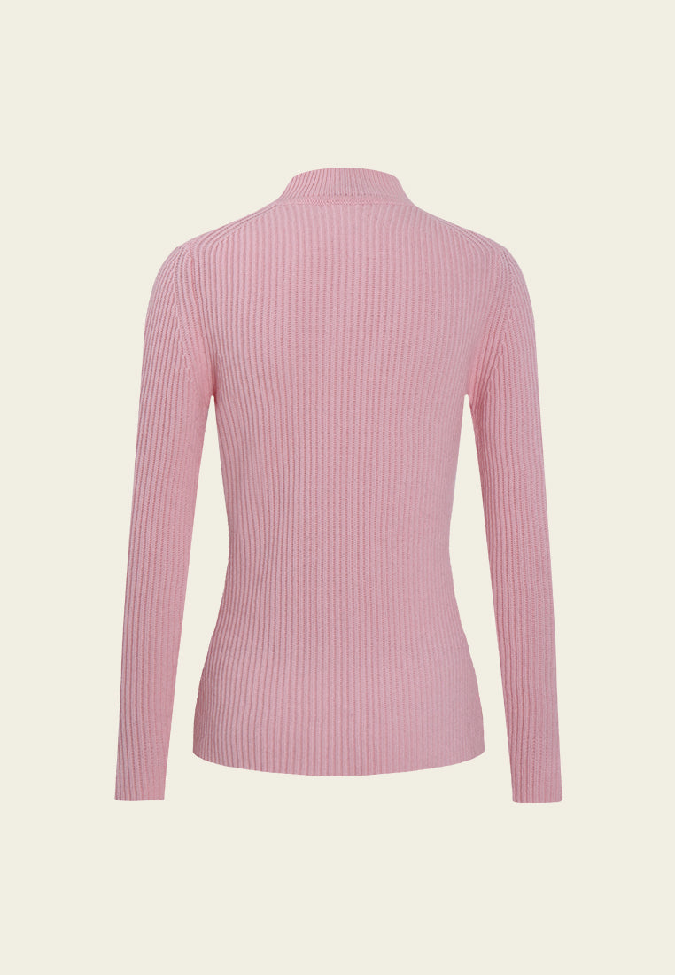 Broderie Fleurie Ribbed Knit Top