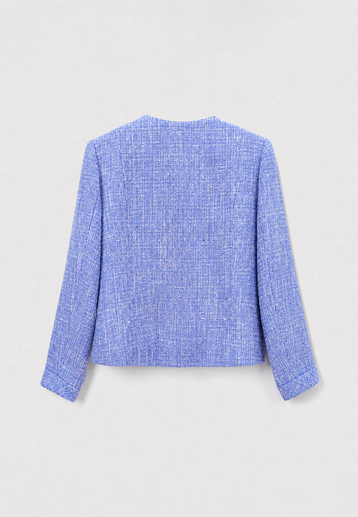 Lavande Tweed Fleuris Poésie Jacket