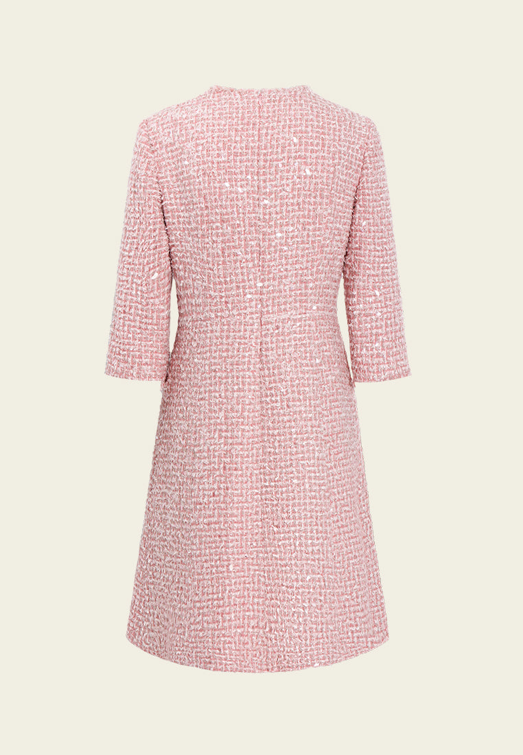 Fleur Pocket Tweed Dress