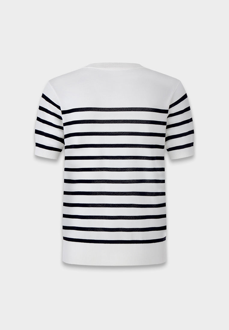 Nautical Striped Knit Top