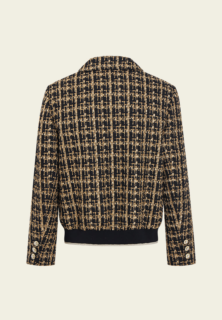 Ornée Check Tweed Tailored Jacket