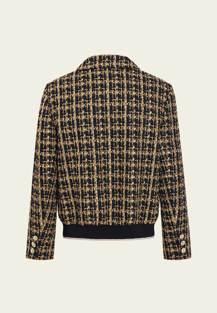 Ornée Check Tweed Tailored Jacket