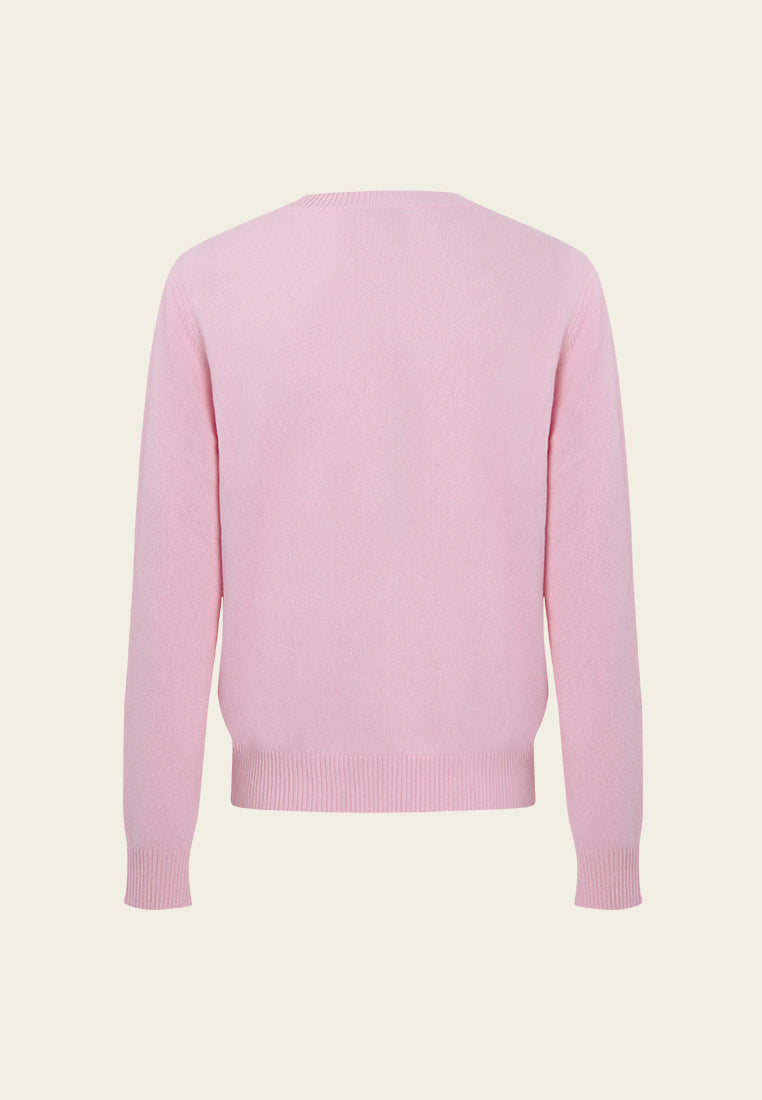 Emblem Embossed Knit Sweater