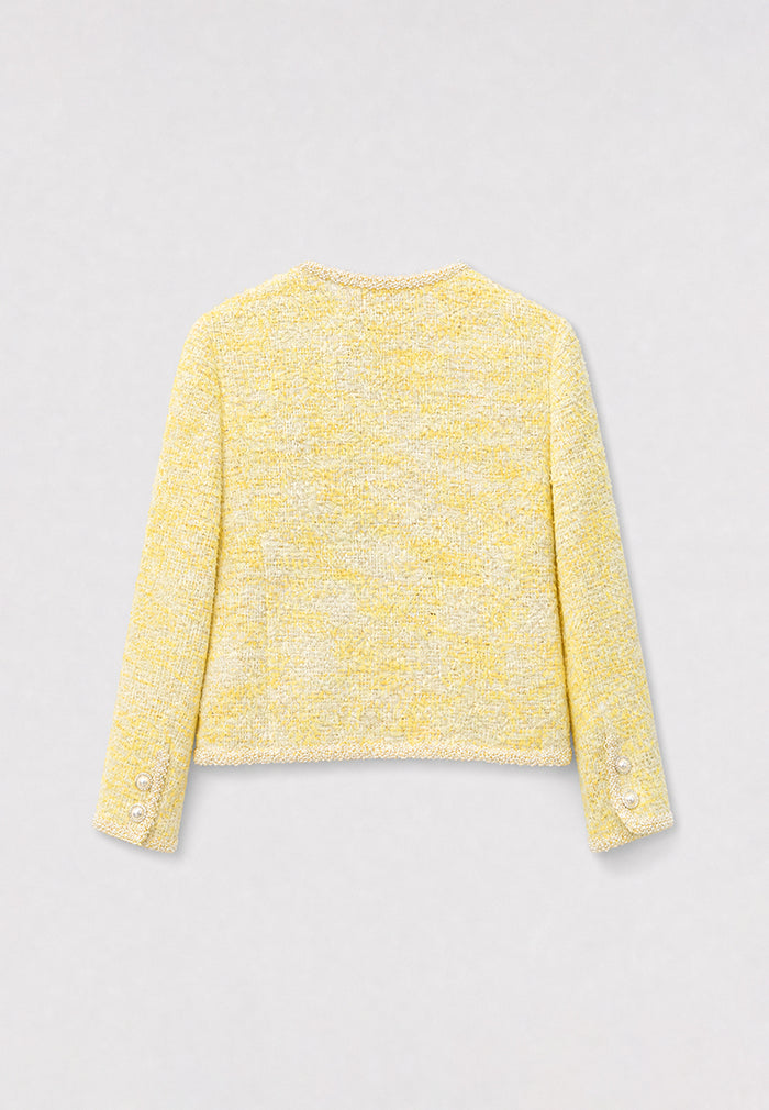 Jaune Tweed Perlé Jacket