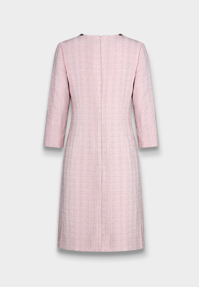 Rose Bijou Embellished Pocket Dress