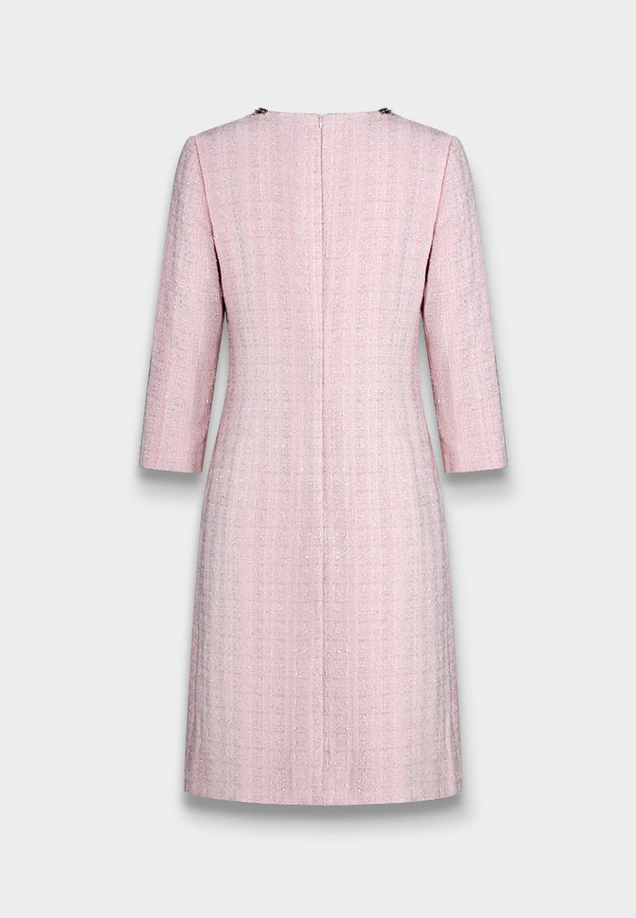 Rose Bijou Embellished Pocket Dress