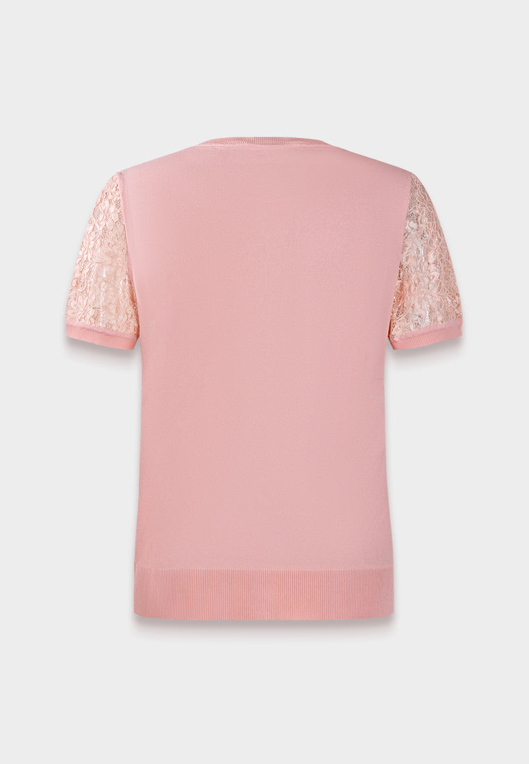 Blush Elegance Lace Top