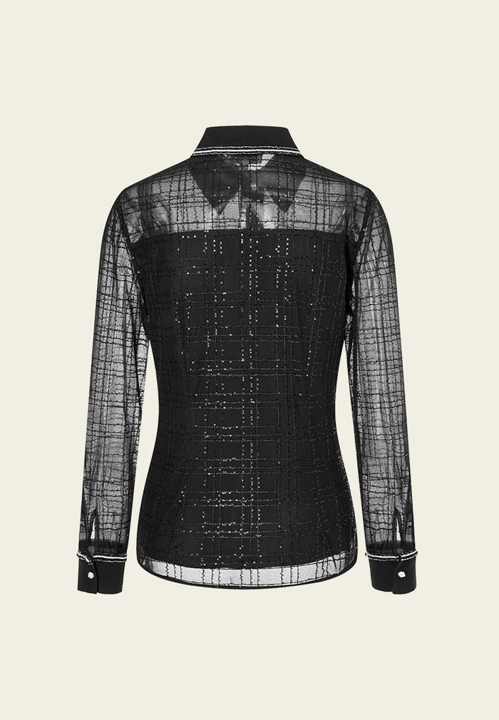 Gothic Lady Mesh-detail Top