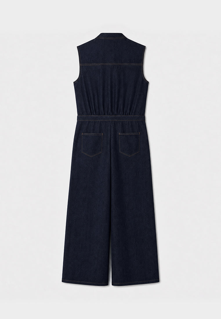 Indigo Florale Fusion Jumpsuit