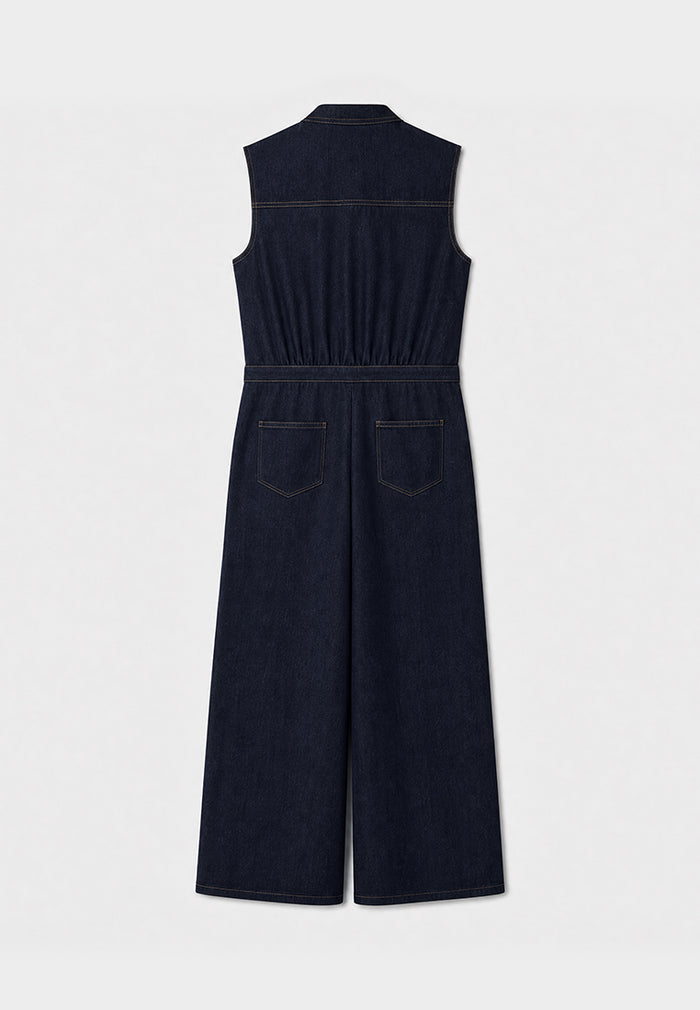 Indigo Florale Fusion Jumpsuit