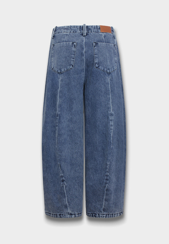 Indigo Seam Denim Trousers
