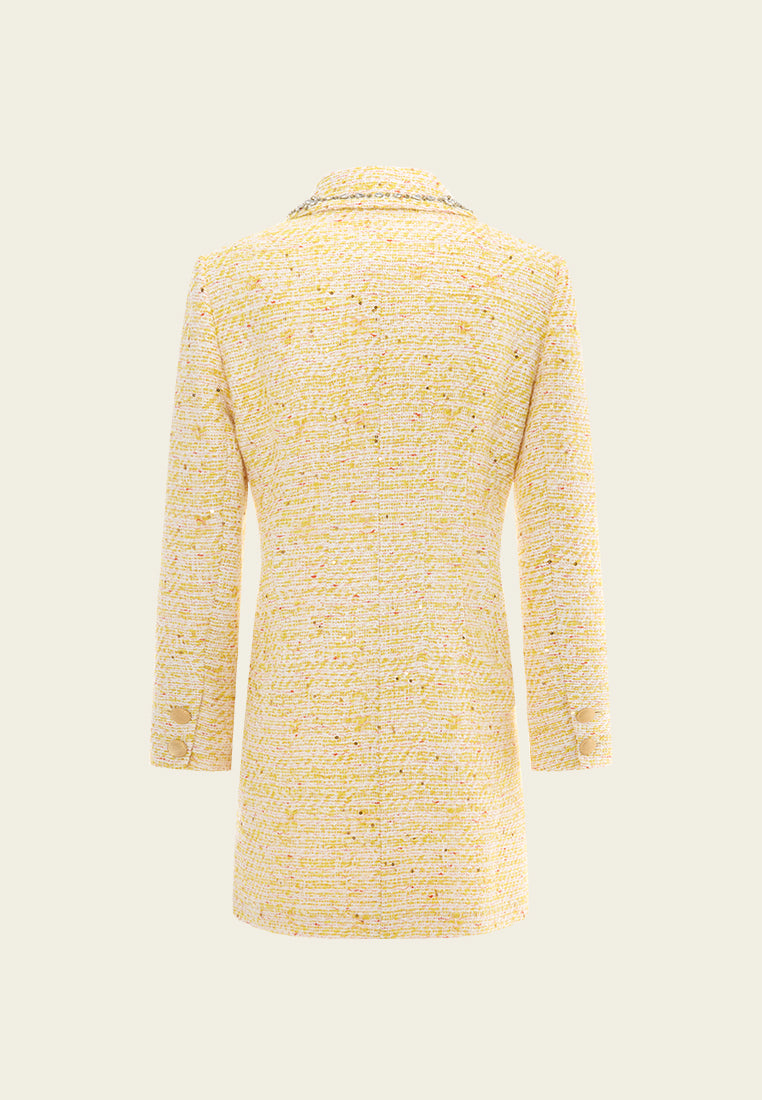 Crystal-detail Embellished Coat