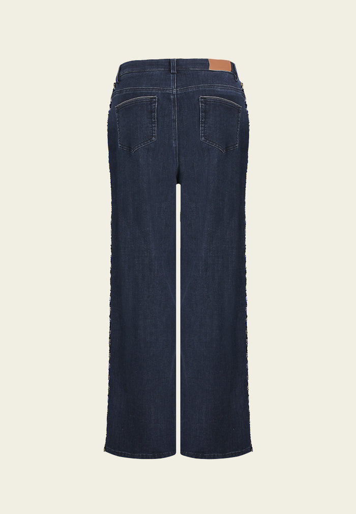 Vesper Crest Wide-Leg Denim Jeans