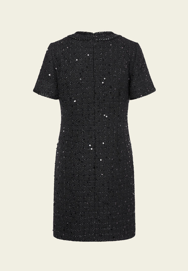 Stardust Checker Patch-pocket Dress