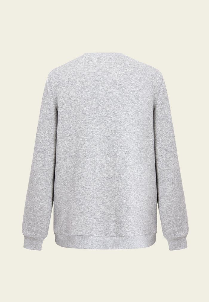 Embellished Heart Motif Sweatshirt