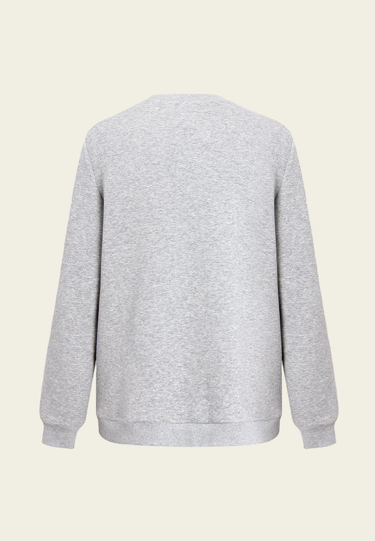 Embellished Heart Motif Sweatshirt