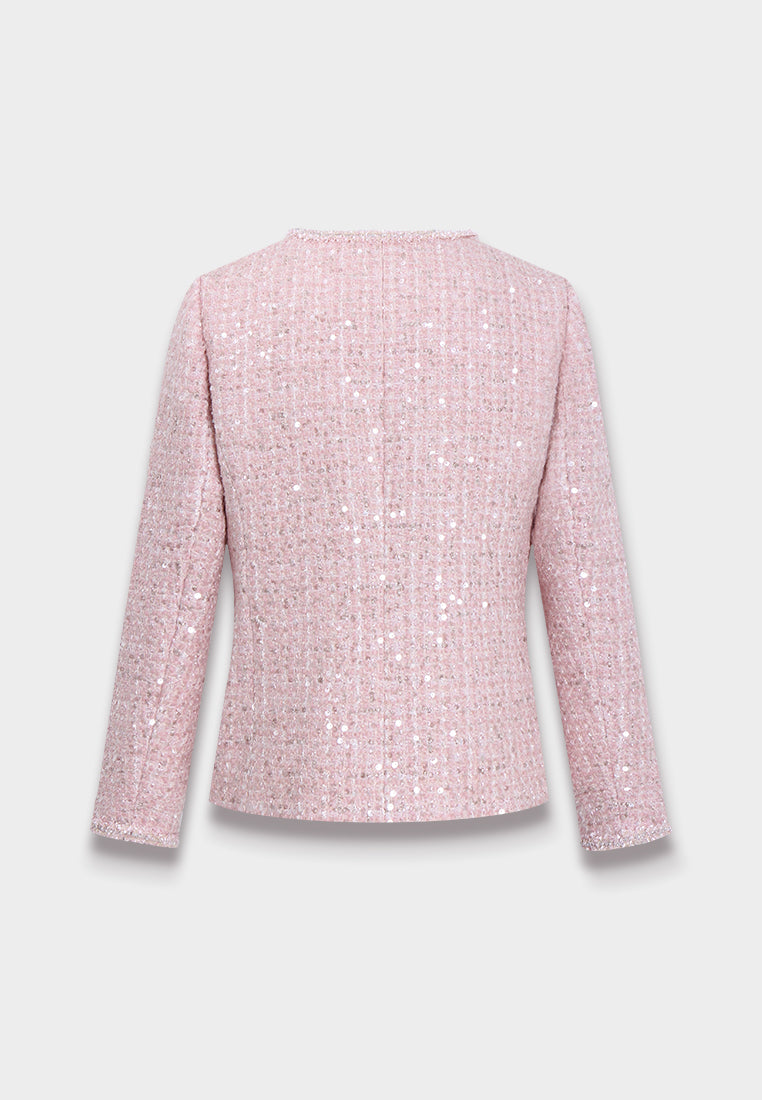 Rose Éclat Sequin Jacket