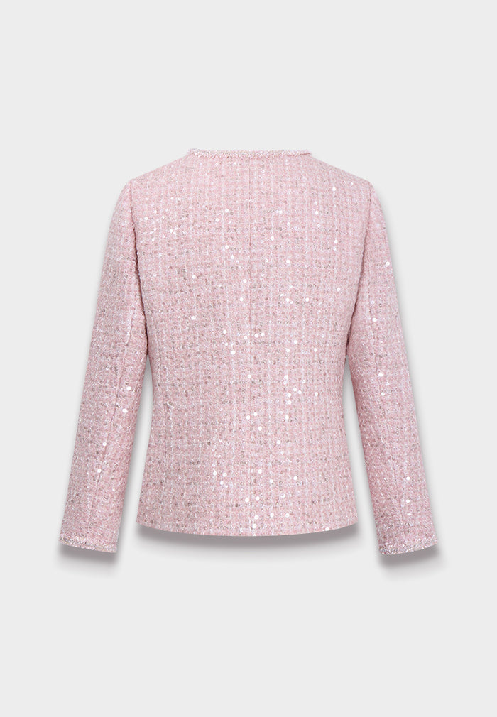 Rose Éclat Sequin Jacket