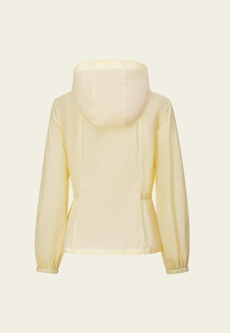 Elasticated-detail Puff-sleeve Jacket