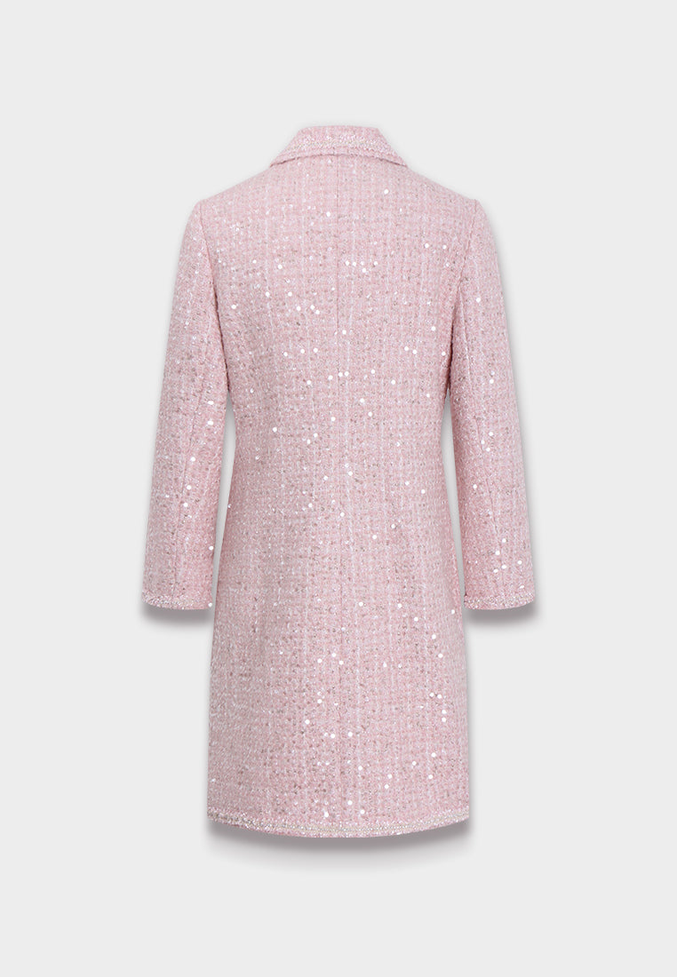 Rose Éclat Pocket Coat