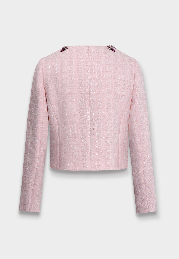 Rose Bijou Cropped Jacket