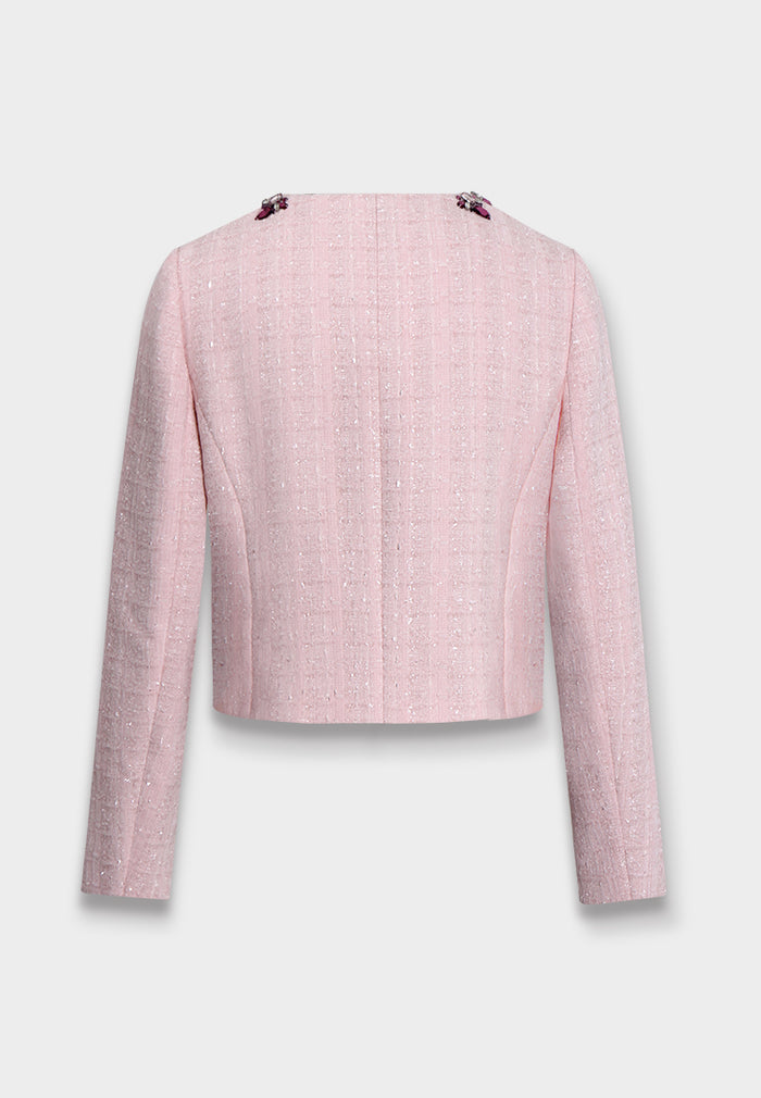 Rose Bijou Cropped Jacket