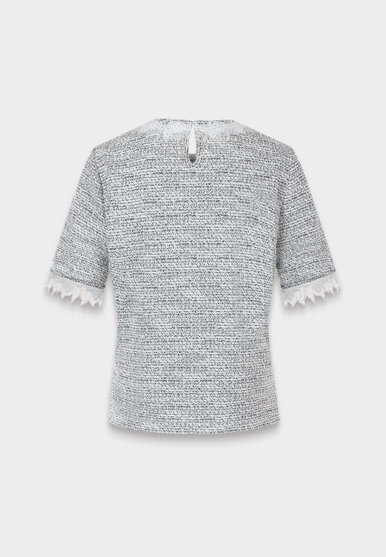 Knit Lace Trimmed Heritage Top