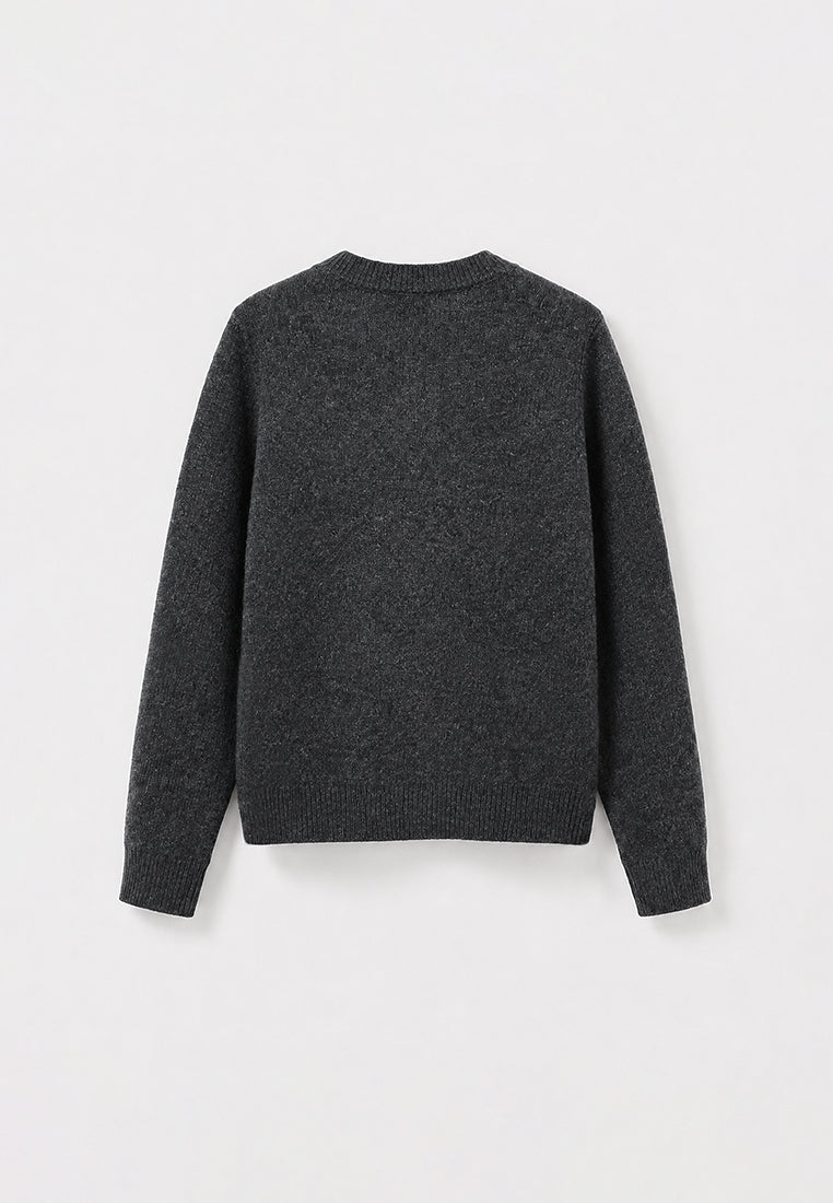 Fleur Précieuse Embellished Wool Cardigan