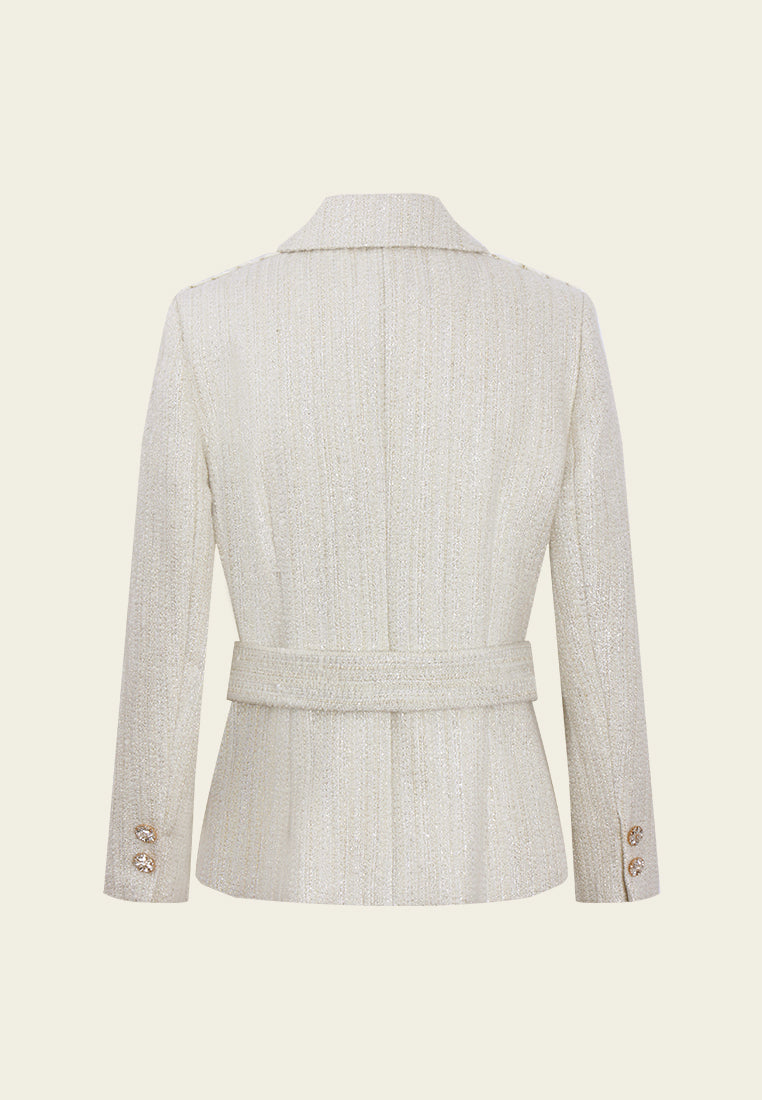 Knot-Detail Tie-Belt Jacket